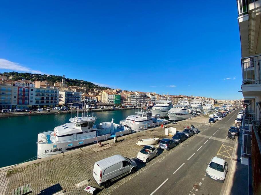 "Georgio" Grand Appartement Traversant Avec Vue Canal Et Parking Sète Esterno foto